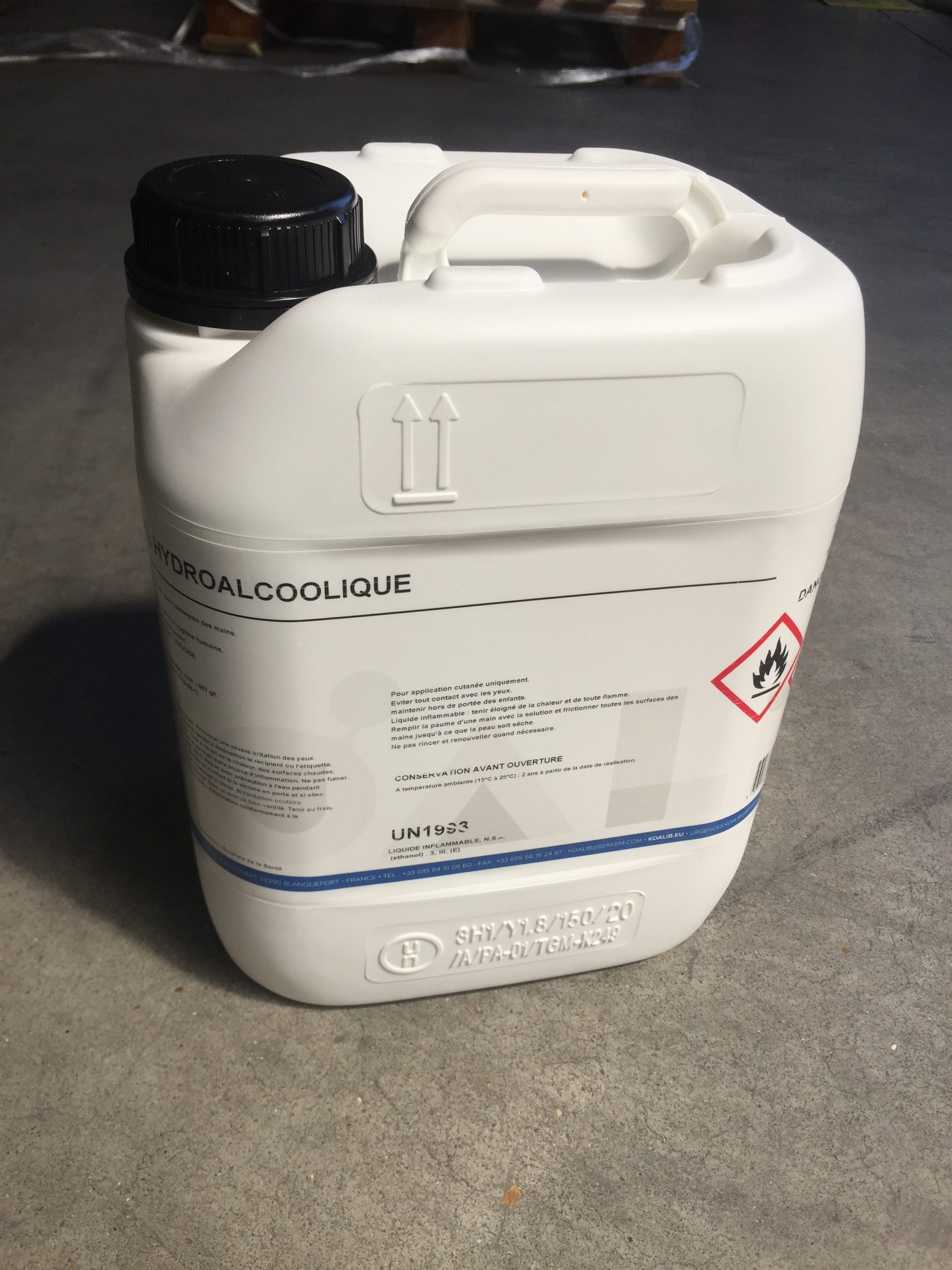 Bidon de 5 litres - Gel Hydroalcoolique Purity 703 - Sans parfum :  : Hygiène et Santé